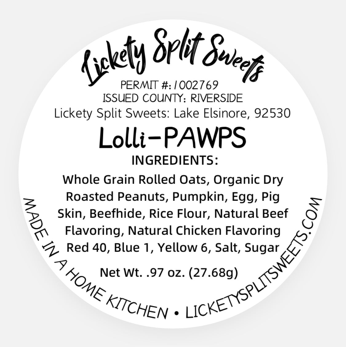 Lolli-PAWPS- 2 per package!