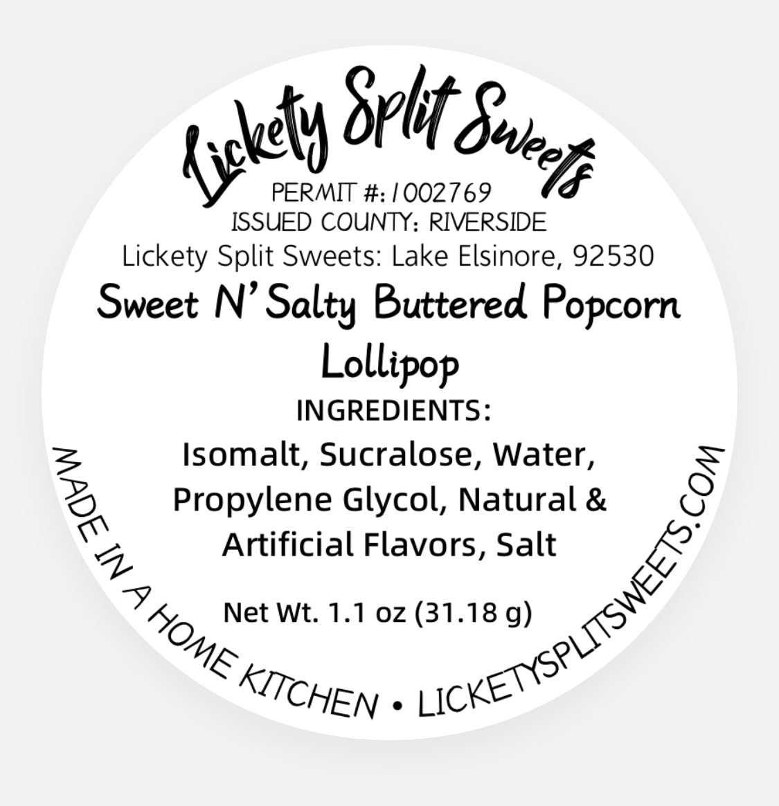 Sweet & Salty Buttered Popcorn (Dye Free)