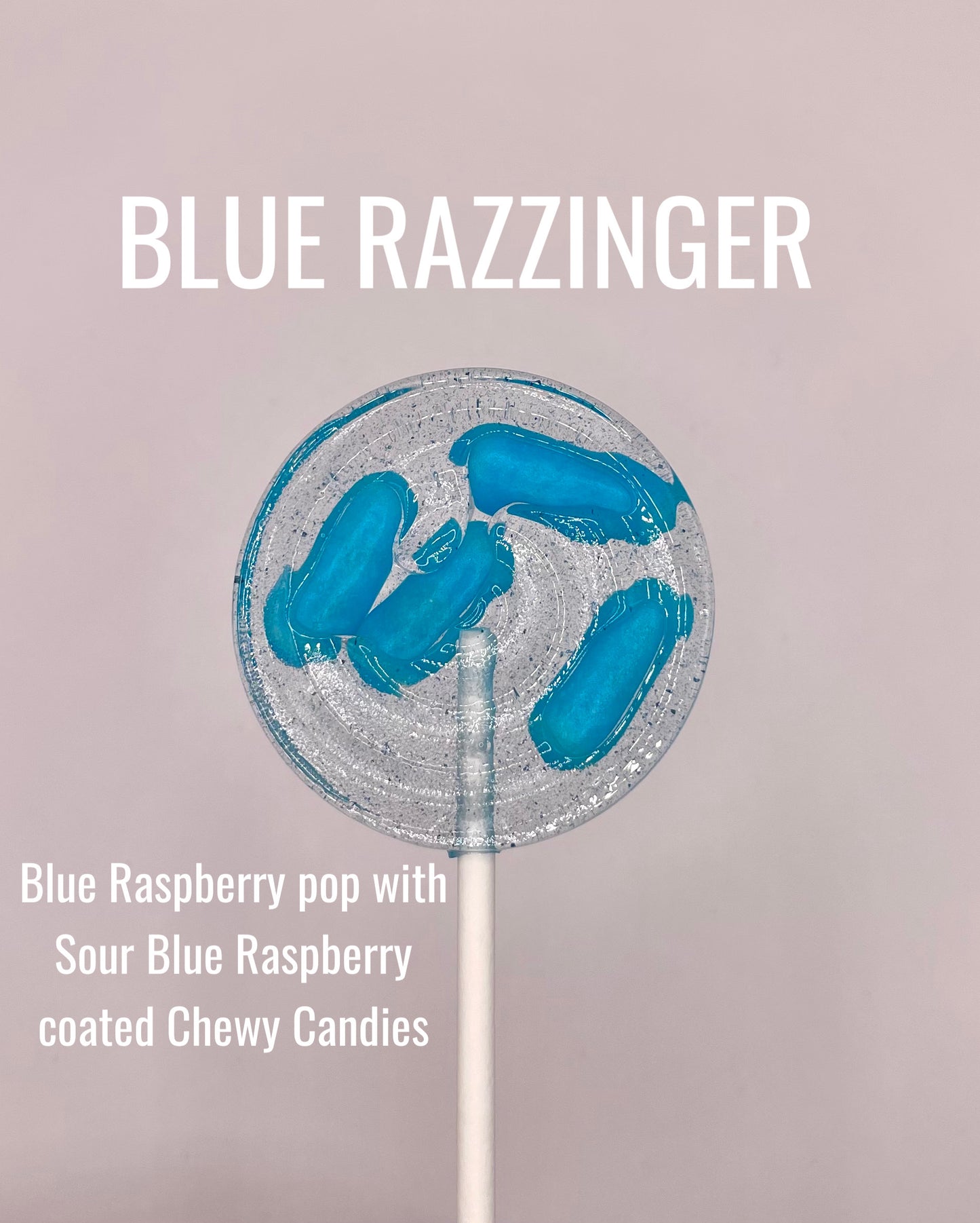 BLUE RAZZINGER LOLLIPOP
