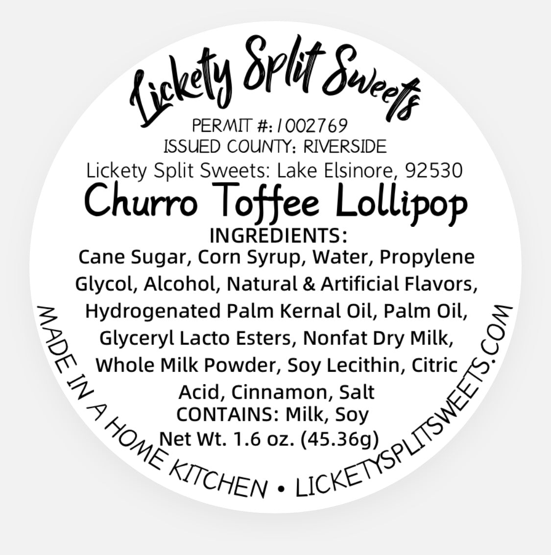 Churro Toffee (Dye Free)