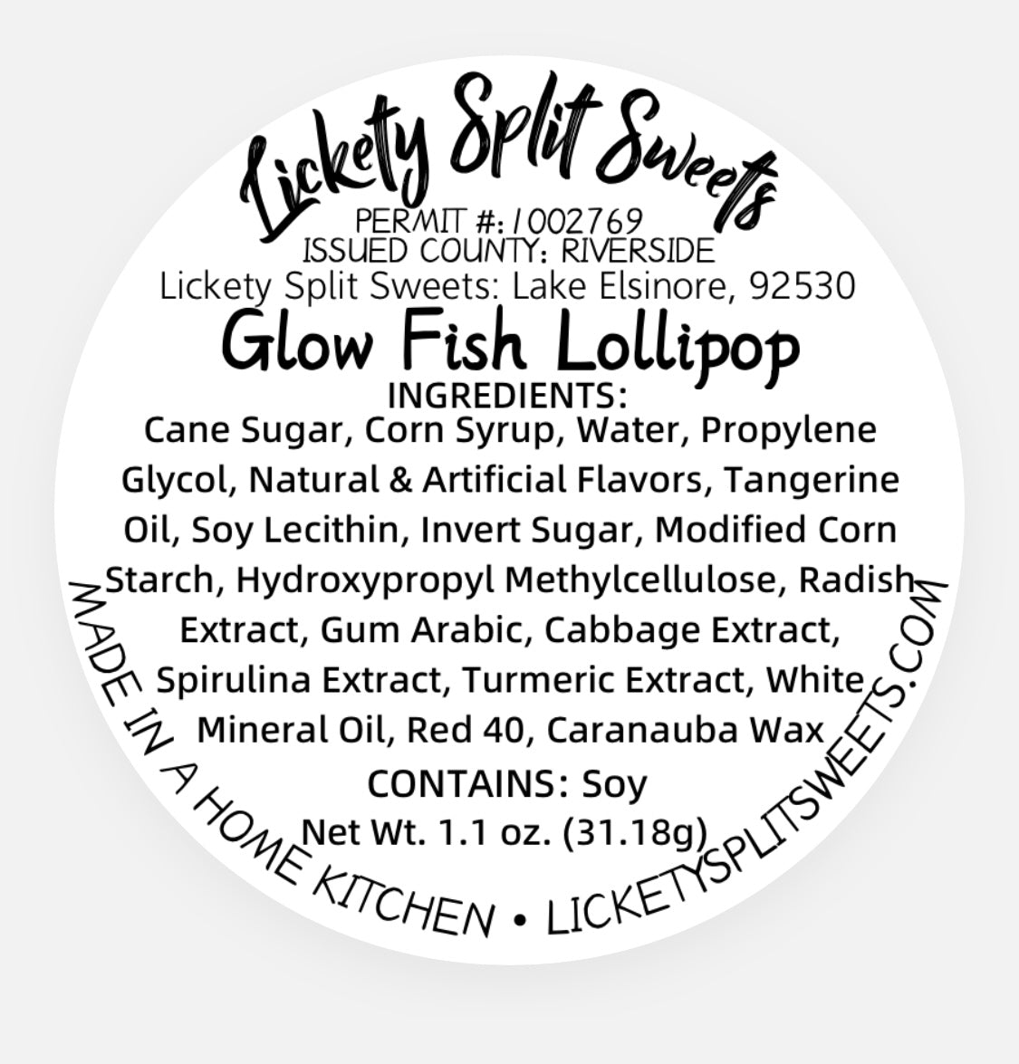 Glow Fish Lollipop