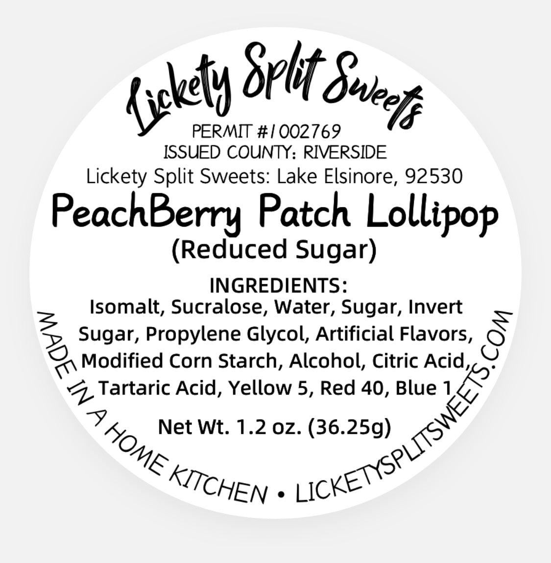 PeachBerry Patch Lollipop