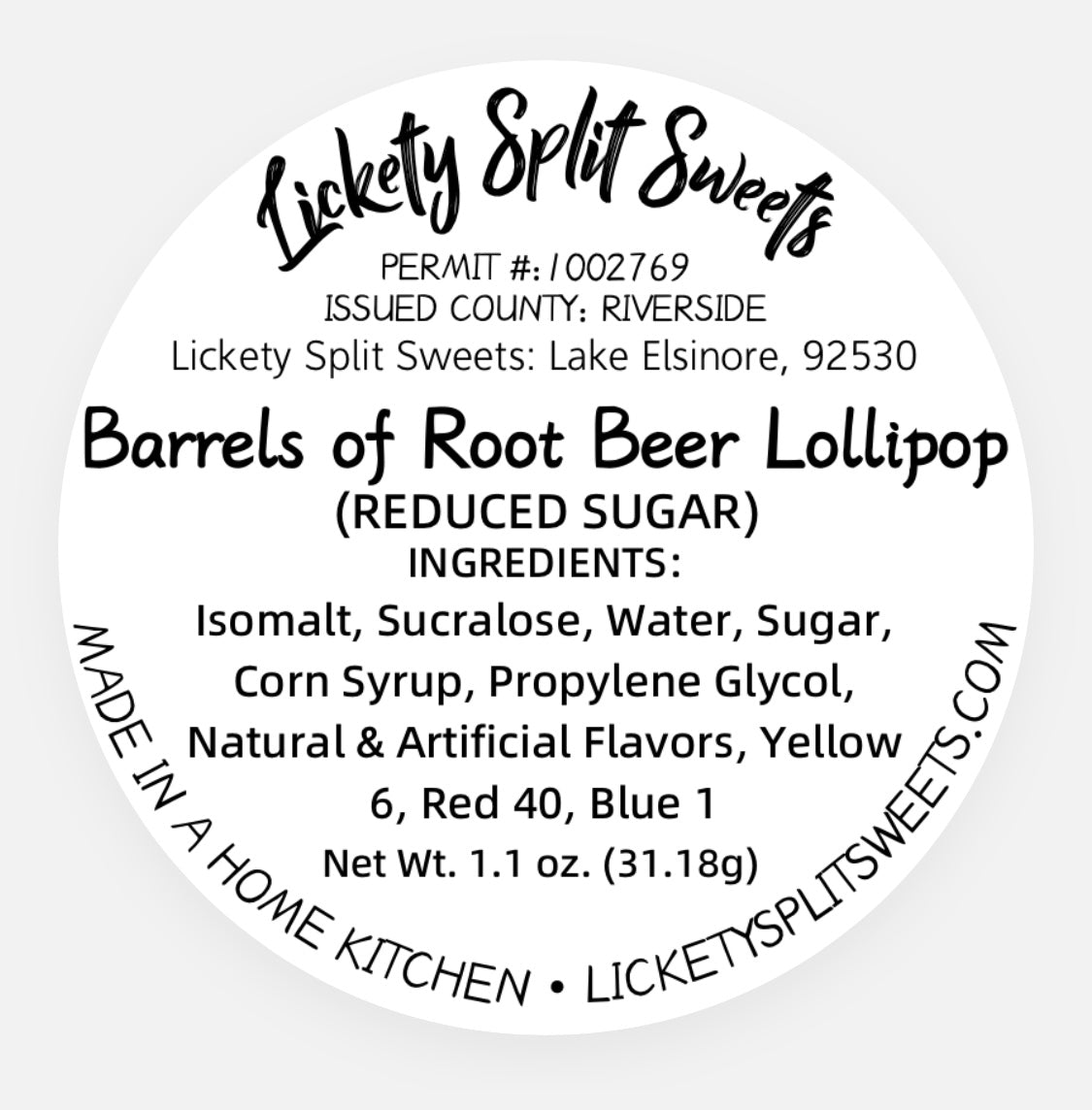 Root Beer Barrel Lollipop