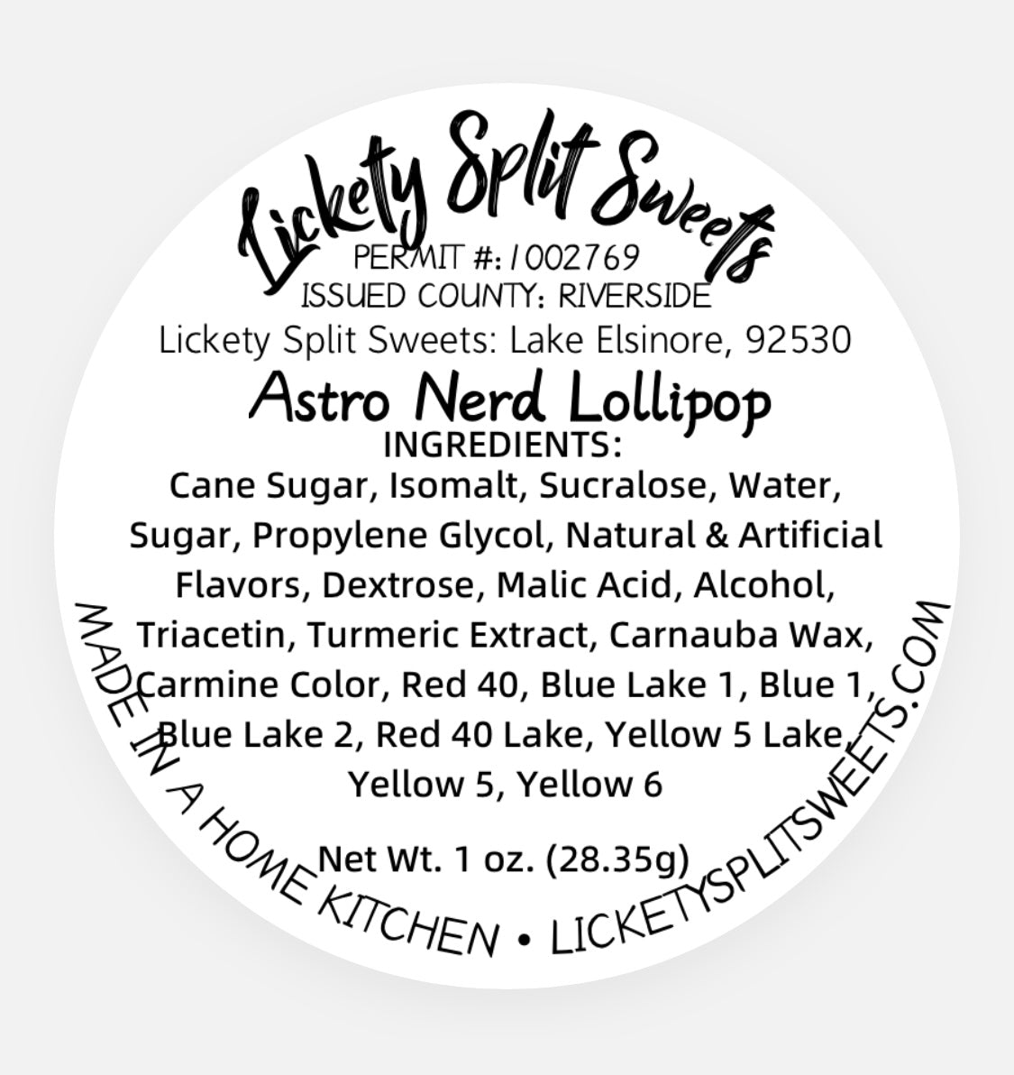 Astro Nerd Lollipop