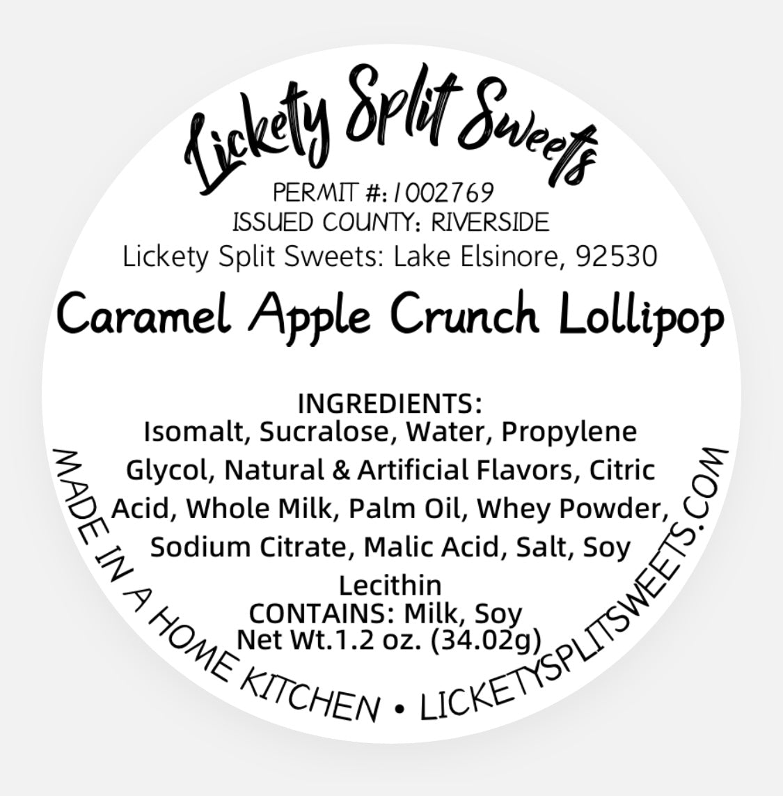 Caramel Apple Crunch (Dye Free)