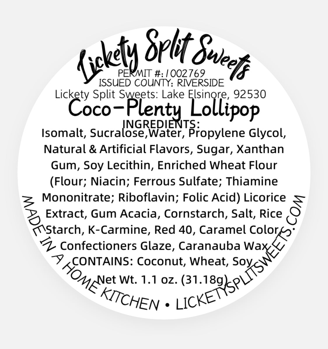 Coco-Plenty Lollipop
