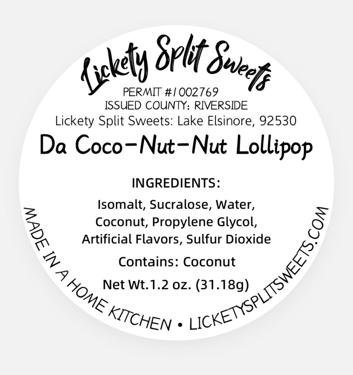 Da Coco-Nut-Nut (Dye free)