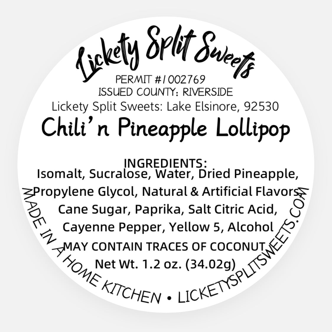 Chili’n Pineapple (Dye Free)