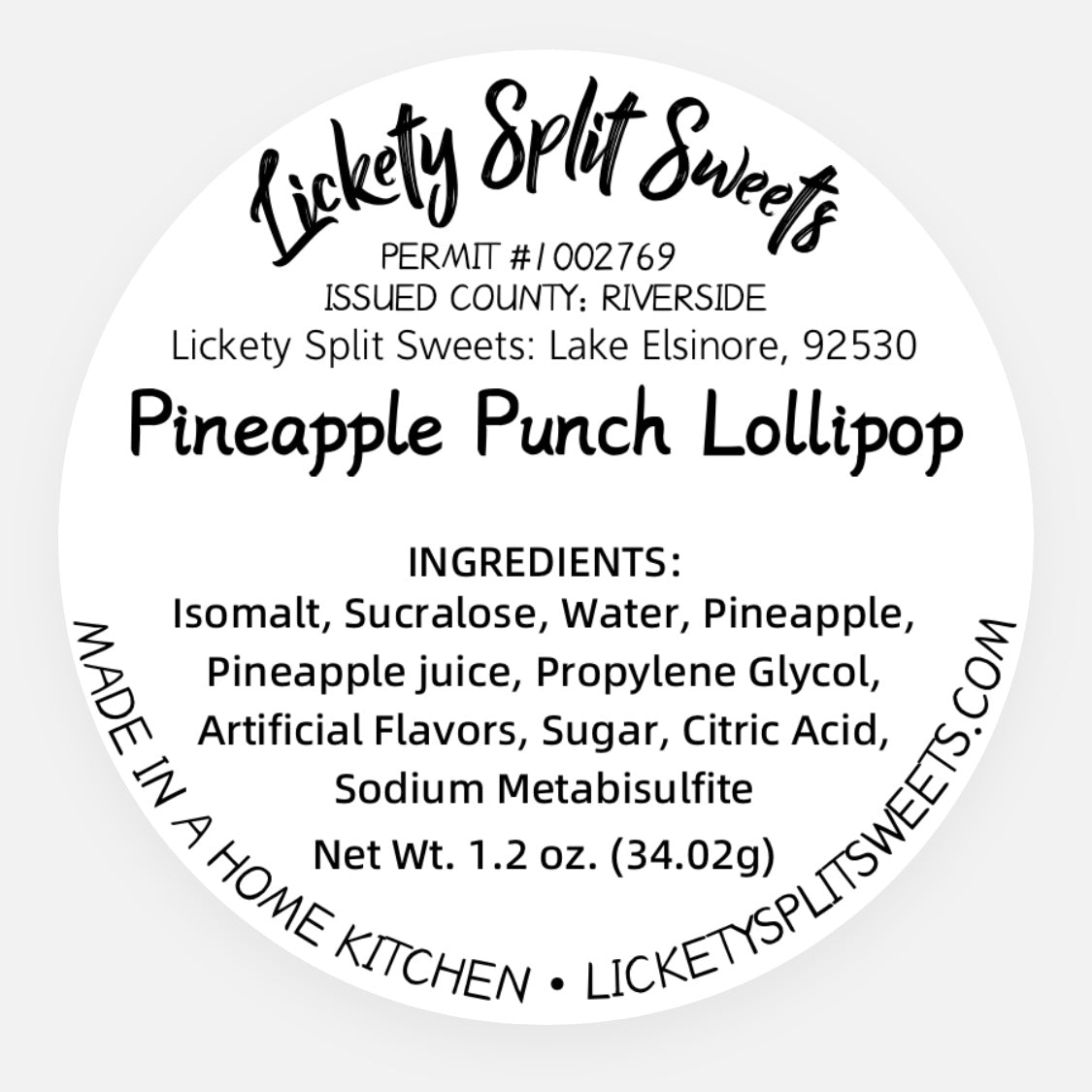 Pineapple Punch (Dye free)