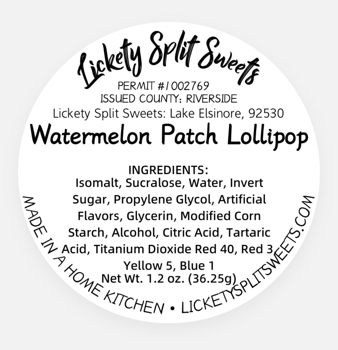 Watermelon Patch Lollipop